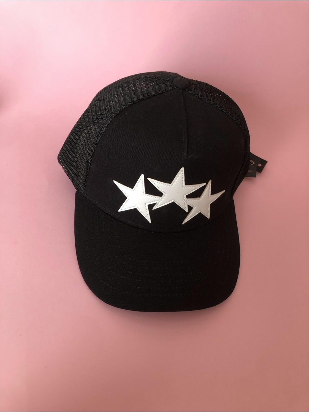 Amiri Black Trucker Hat with White Star Baseball Cap - Picture 6 of 13